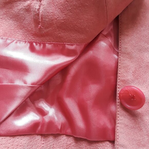 Le Chateau Pink Suede Jacket, Small - Picture 9 of 10